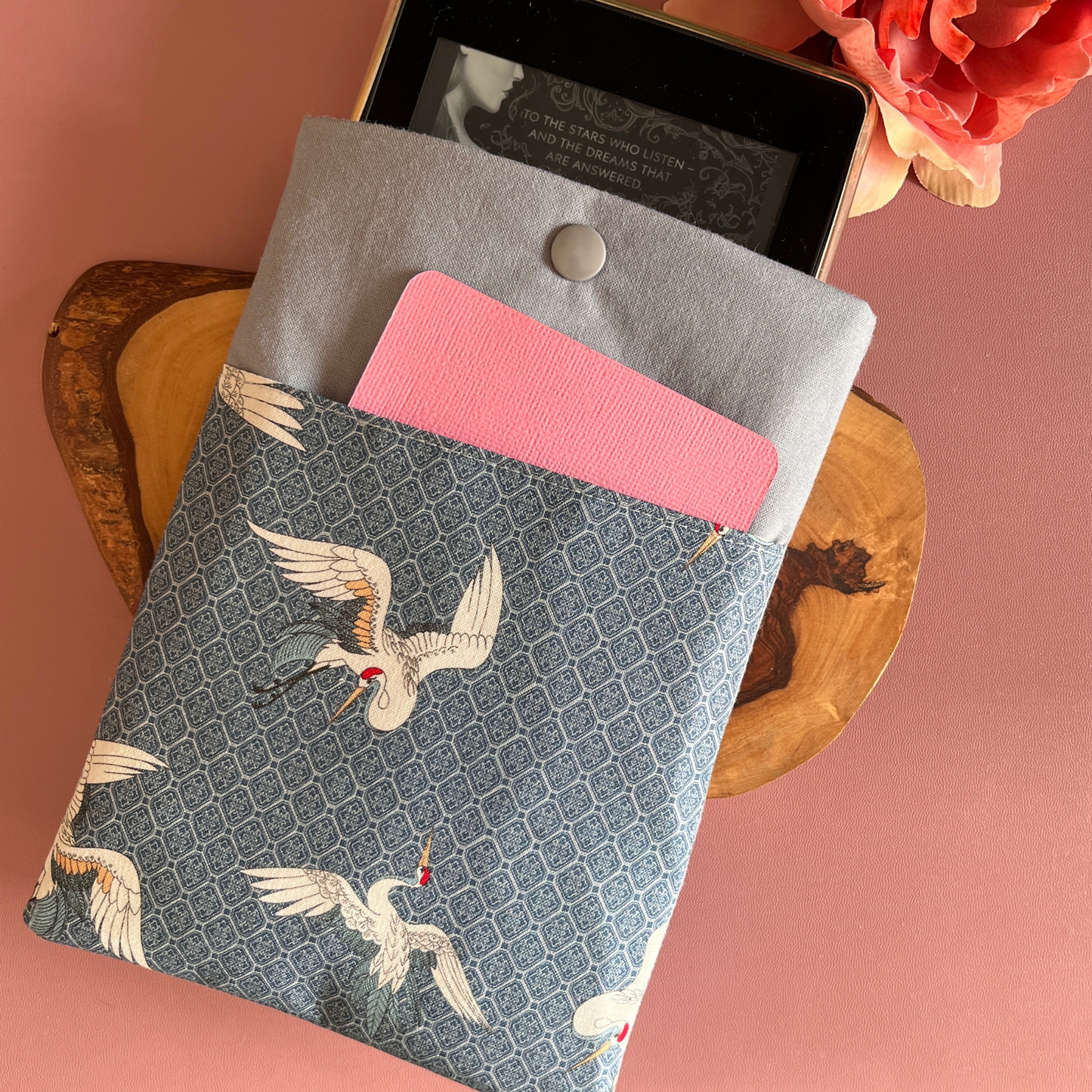 White Cranes Kindle Sleeve